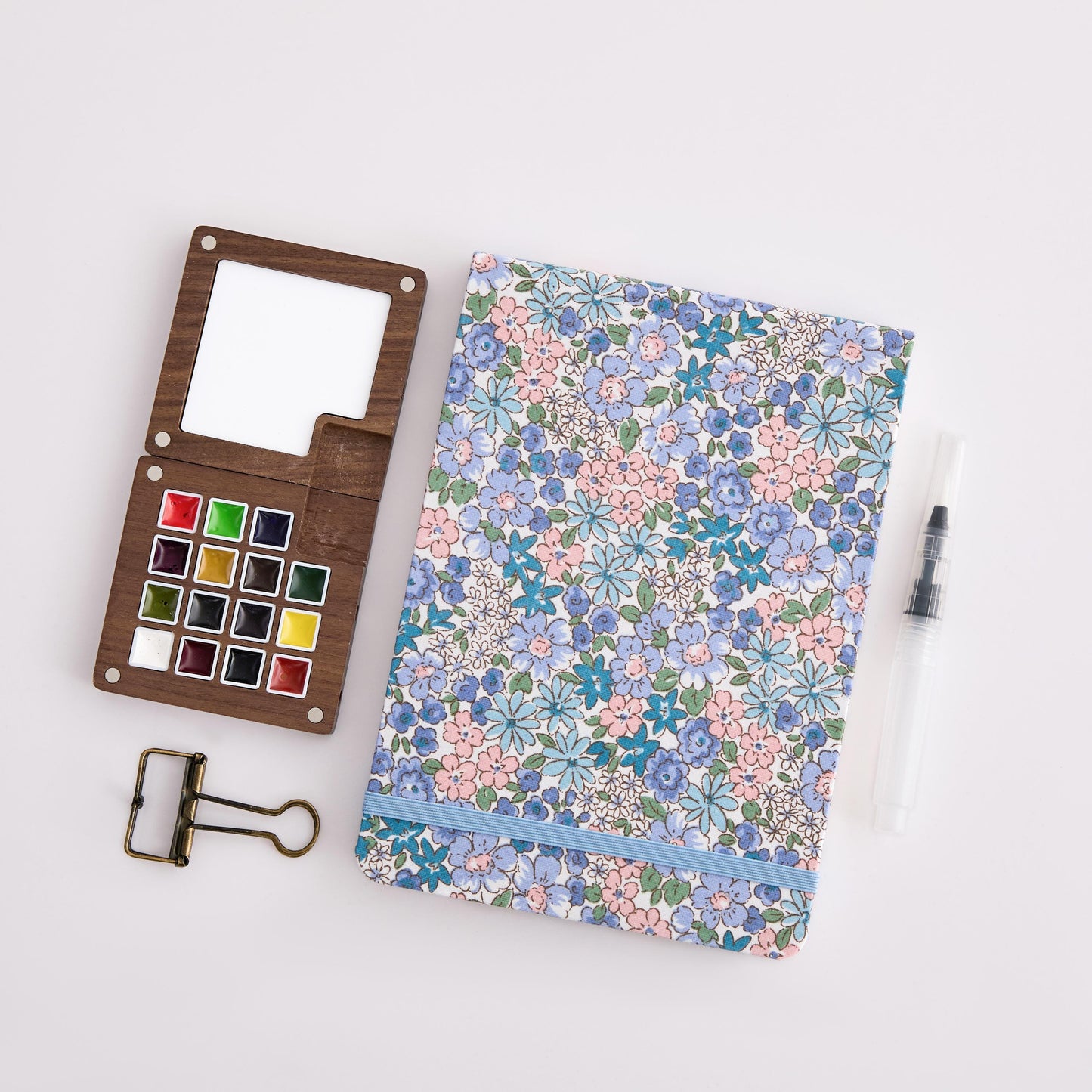 15 Color Watercolor Palette Set – Compact Art Kit for Journaling, Timepass Sketch & Creative Gifts for Him and Her, Field Painting Kit