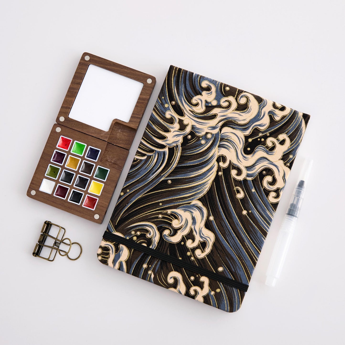 Aquarell Malset Reise 15 Farben personalisiert Geschenk für Künstler Skizzenbuch Kunstbedarf Malpalette Kreatives Hobbyset DIY Kunst