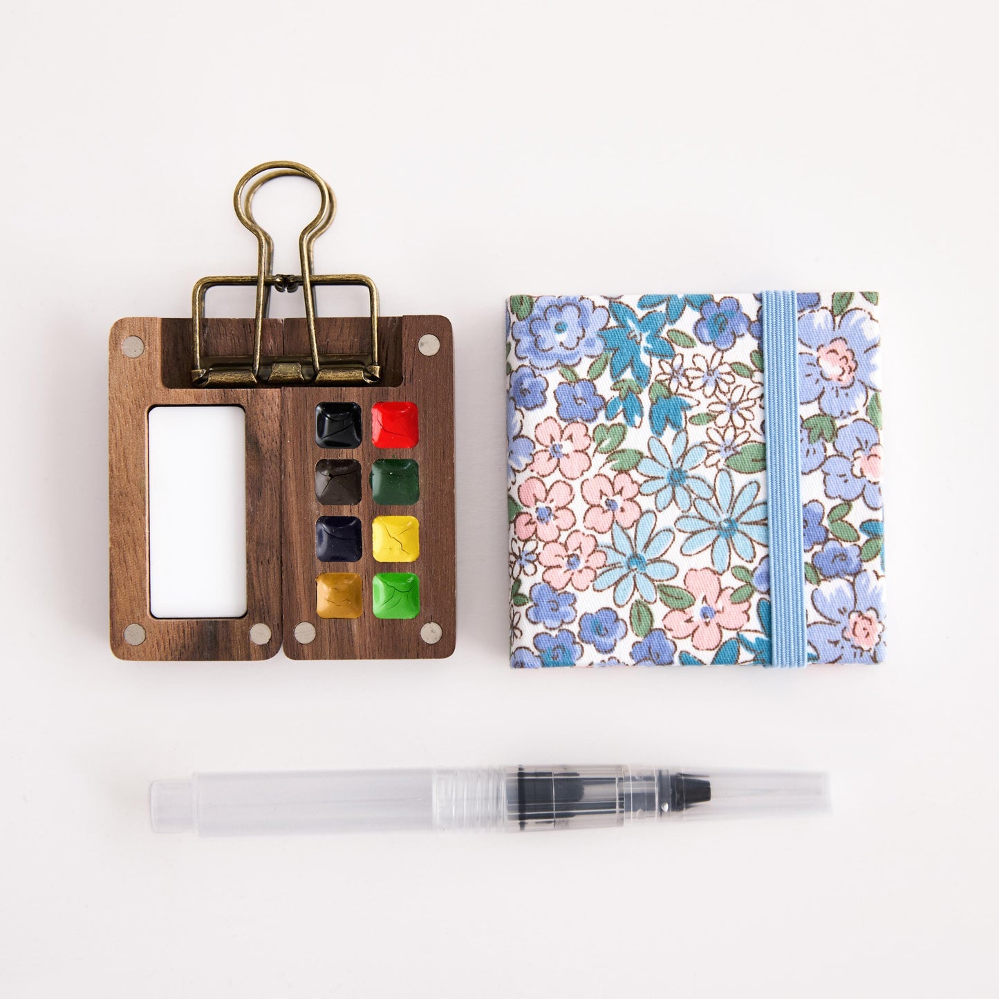 8 Color Acrylic Watercolor Travel Kit, Birthday gift, Creative gift, Paint palette, Journaling,Drawing Book, Art supplies, Personalised Gift