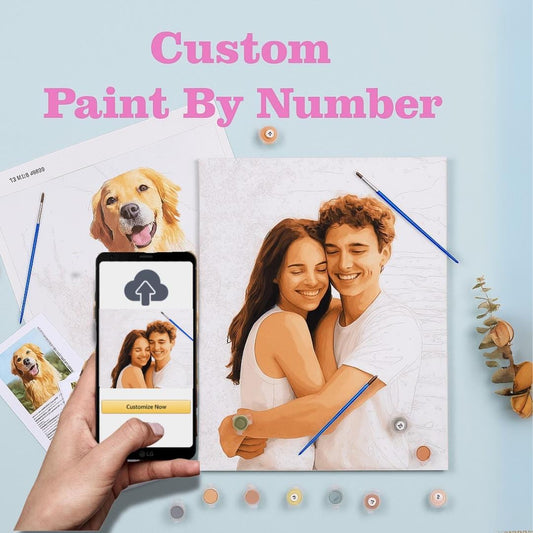 Custom paint by number, Paint by number kit, Paint by number kit adult, Paint by numbers, Diy paint by number | Gift for Him or Her