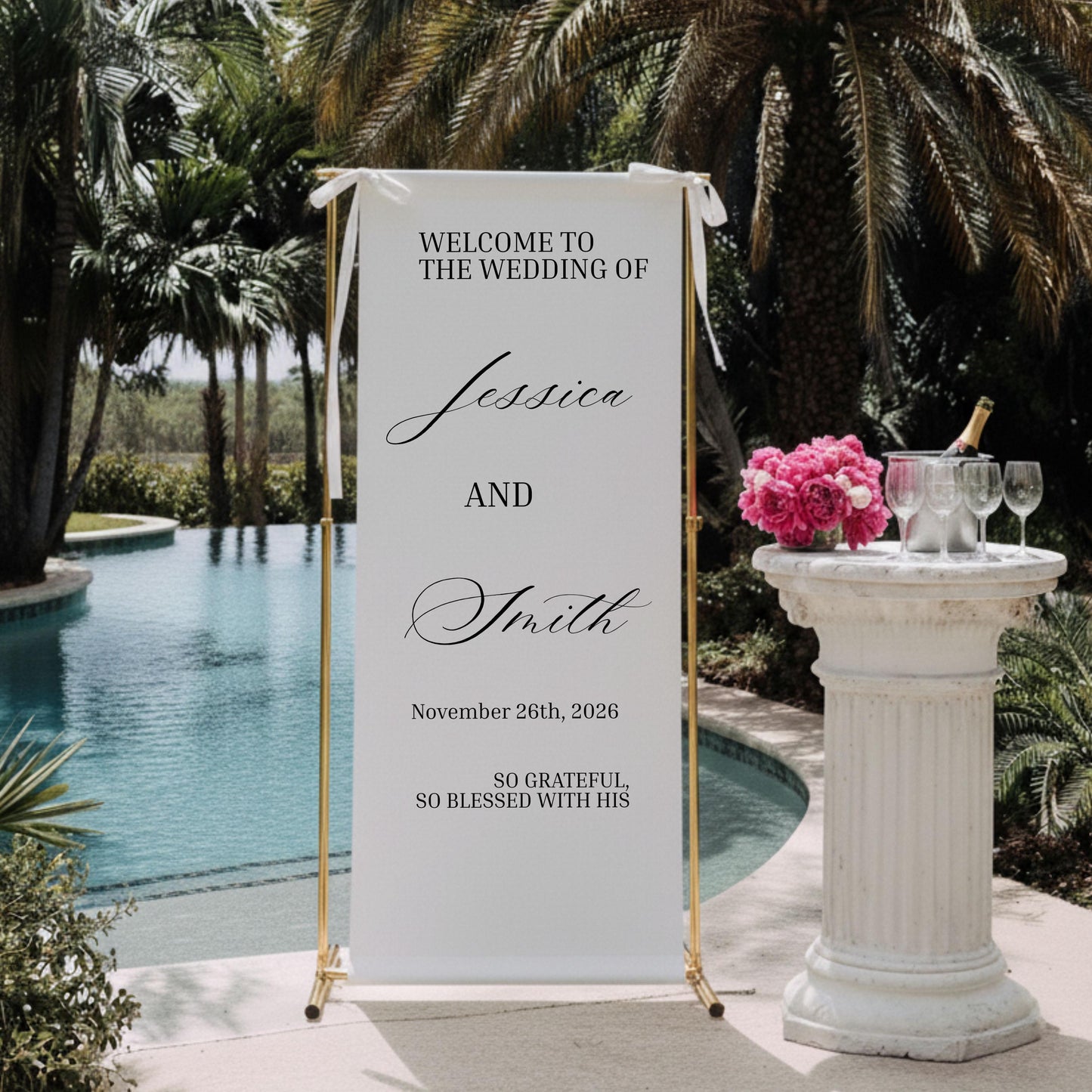 Fabric Wedding Welcome Sign, Personalised Wedding Welcome Sign, Custom Wedding Signs, Boho Wedding, Wedding Welcome Signs, Baby Shower Sign