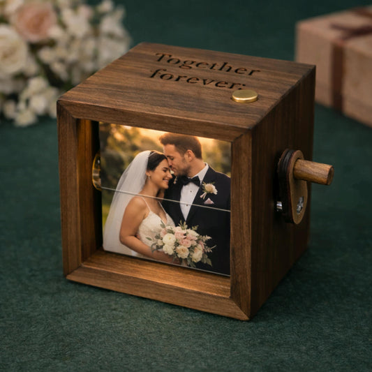 Custom Photo Flipbook Animation Box,Hand Crank Flipbook Box,Hand Crank Flipbook Machine,Personalized Valentine Gift,Anniversary Gifts