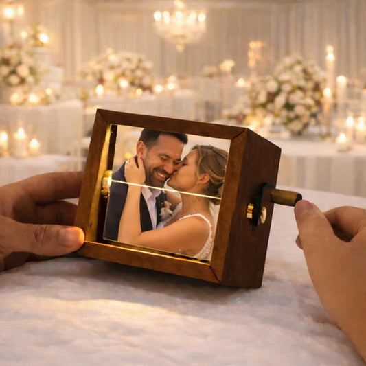 Custom Photo Flipbook Frame - Custom Flipbook Photo Box, Flipbook Gift Idea, Anniversary Gift, Unique Home Decor, Birthday Gift For Him