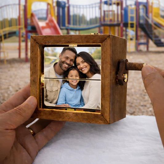 Custom Photo Flipbook Frame - Custom Flipbook Photo Box, Flipbook Gift Idea, Anniversary Gift, Unique Home Decor, Birthday Gift For Him